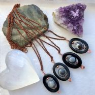 Bulls Eye Agate Protection Necklace